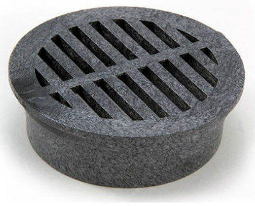 NDS 14 Round Structural Foam Polyolefin Grate, 3", Black