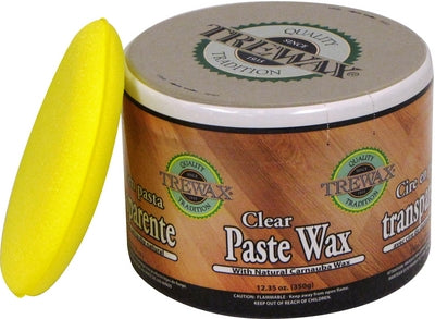 Trewax® 887101016 Carnauba Paste Wax, 12.35 Oz, Clear