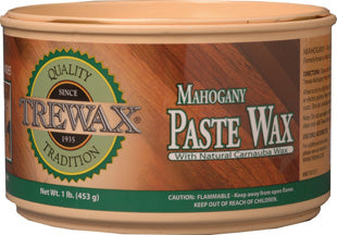 Trewax 887101017 Carnauba Paste Wax, 1 Lb, Mahogany