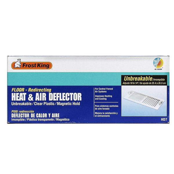 Frost King® HD7 Unbreakable Heat & Air Deflector, Expands 10" - 14"