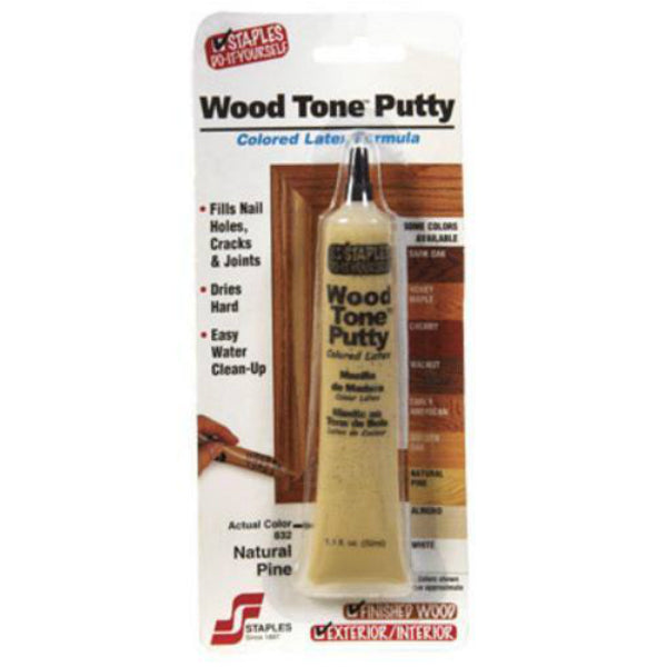 Staples 832 Wood Tone™ Waterbased Colored Putty, Natural Pine/Butternut, 1.05 Oz