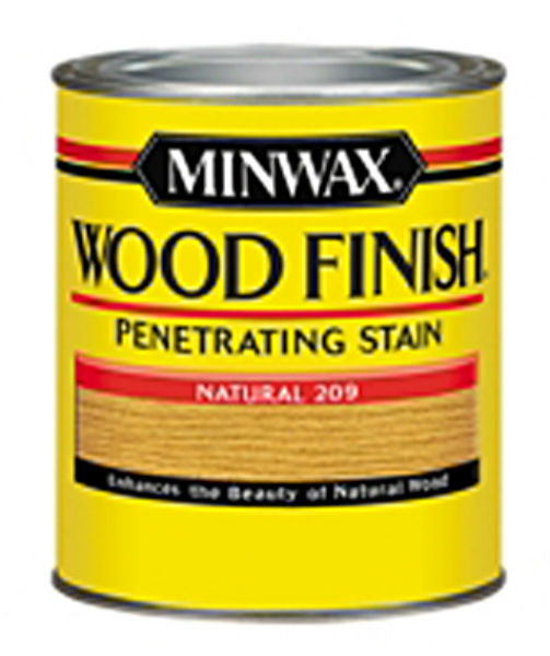 Minwax® 220904444 Wood Finish™ Penetrating Wood Stain, Natural (209), 1/2 Pt