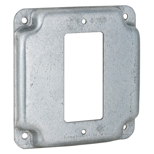 RACO® 808C Single Ground Fault Interrupter Receptacle Box Cover, 4"