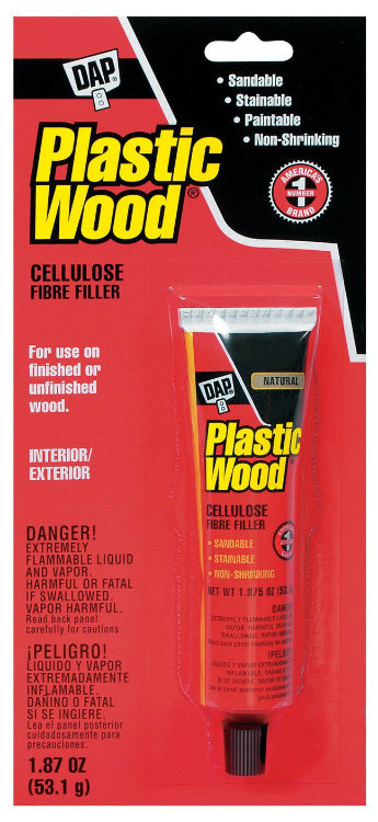 Dap® 21500 Plastic Wood® Solvent Professional Wood Filler, 1.875 Oz, Natural