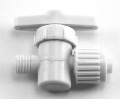 Compression Straight Stop Valve 1/2" Pex X 3/8"