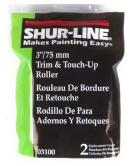 Shur-Line 03100 Roll-It Mohair Paint Roller Refills, 3", 2-Pack