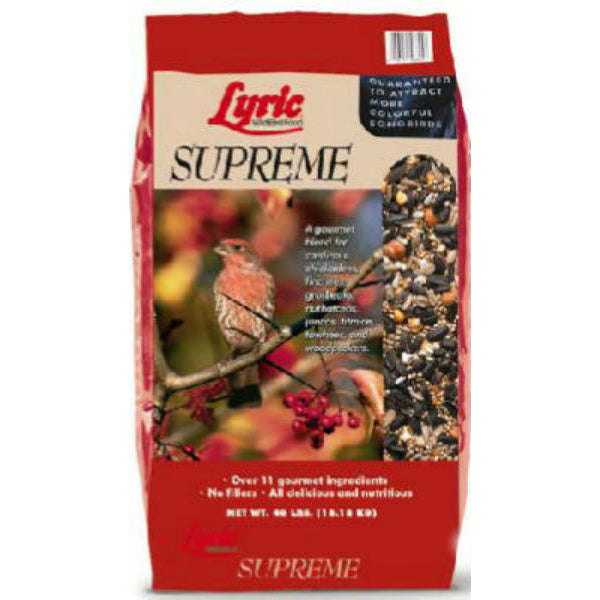 Lyric® 26-47290 Supreme Premium Seed Wild Bird Food w/o Fillers, 20 Lbs