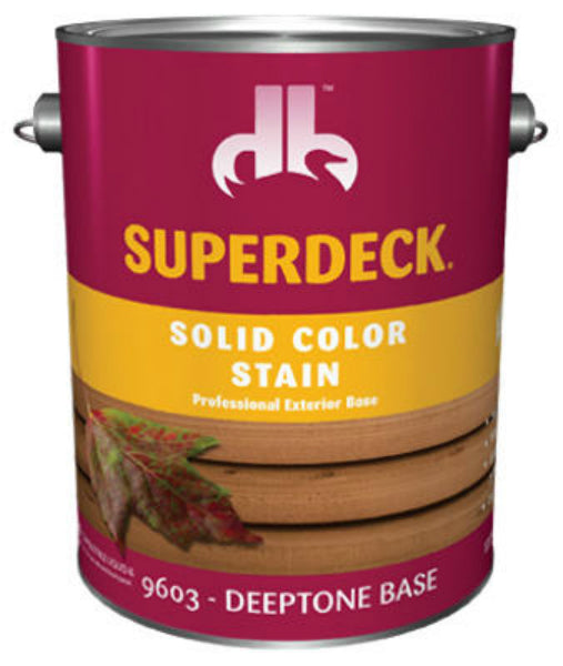 Superdeck® DB0096034-16 Solid Color Deck & Siding Stain, Deeptone Base, 1 Gallon