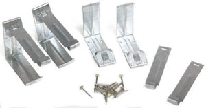 Amerimax 15020 Bracket With Nails, 4", Mill Finish, 4-Pack