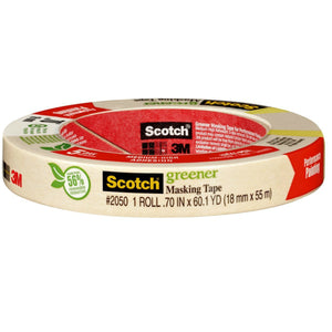 Scotch 2050-18A Painters Masking Tape for General Painting, 0.70" x 60 Yd