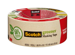 Scotch 2050-48A Medium Strength Masking Tape, 1.88 Inch x 60.1 Yard