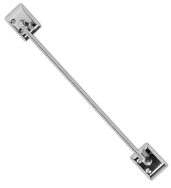 Decko 38120 Diamond Design Steel Towel Bar with Mounting Hardware, 12", Chrome