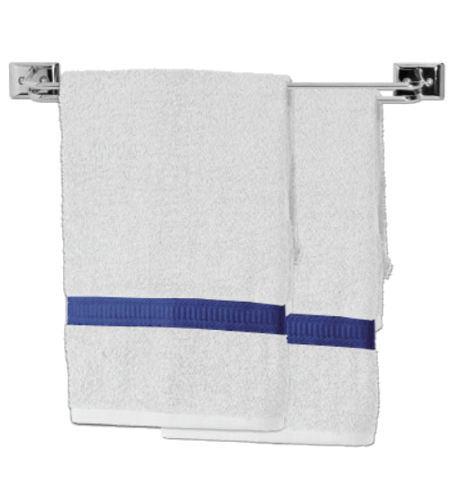 Decko 38140 Steel Twin Towel Bar with Mounting Hardware, 18", Chrome