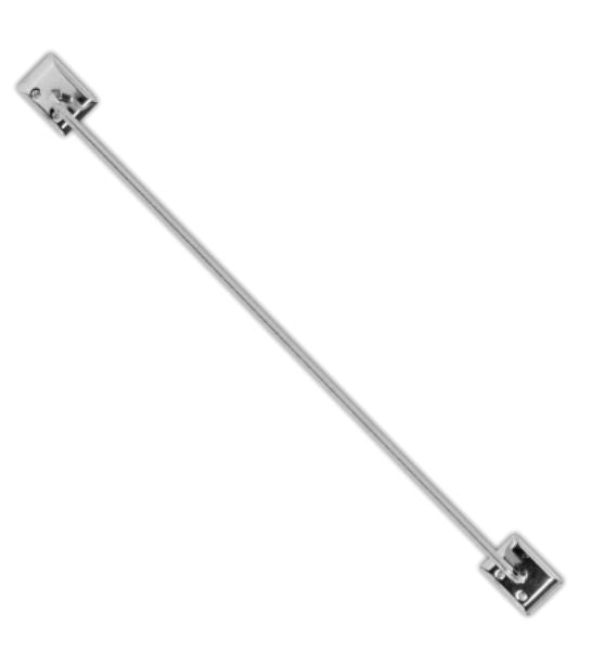 Decko 38170 Towel Bar w/ Mounting Hardware, 24", Chrome Finish, Steel