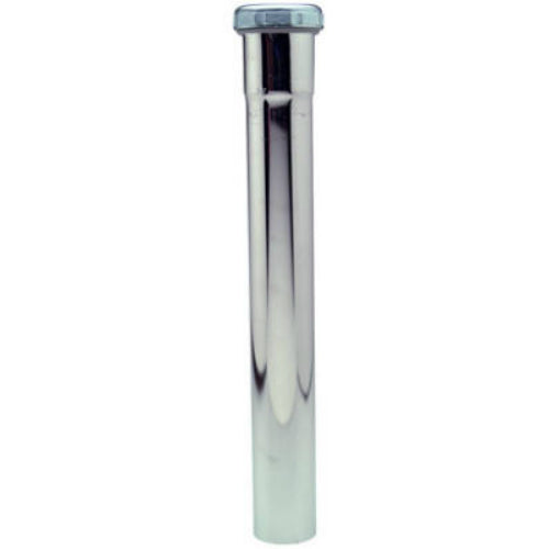 Master Plumber 219-329 Kitchen Drain Extension Tube, 1-1/2" x 12", Chrome