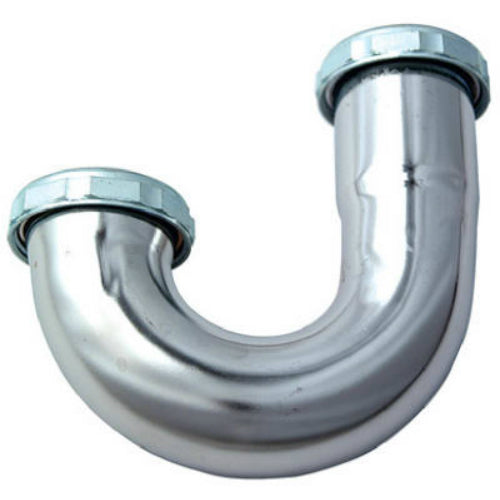 Master Plumber 219-659 Kitchen Drain J Bend, 1-1/2" OD, Chrome