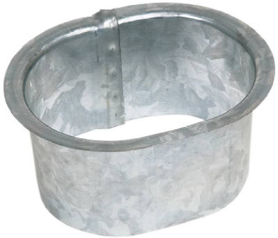 Amerimax 29050 Galvanized Steel Drop Outlet, 2" x 3"