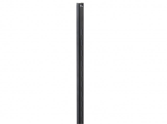 Knape & Vogt 80-BLK-72 Regular-Duty Shelf Standard, 80-Series, 6', Black