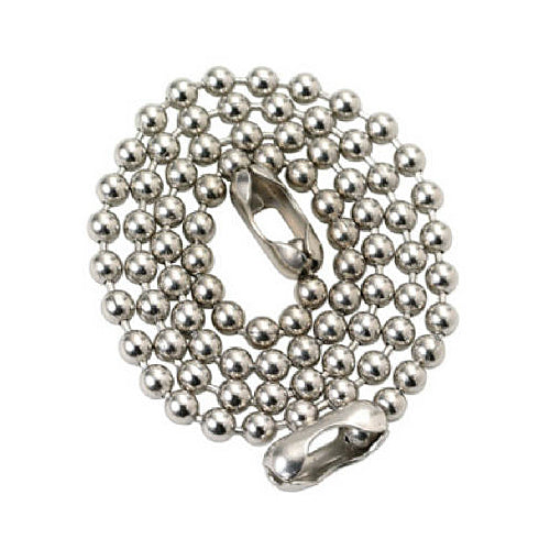 Master Plumber 223-990 Beaded Stopper Chain, 15", Chrome