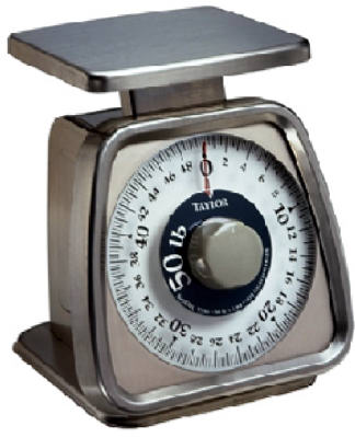 Taylor TS50 Heavy Duty Kitchen Scale, 50 lbs