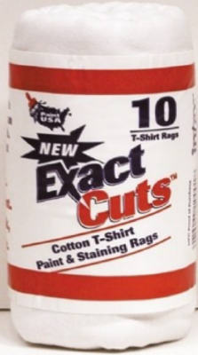 Paint USA Exact Cut T-Shirt Paint & Staining Rags, 10-Count, 14" x 16"