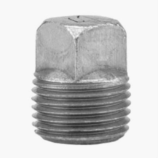 Anvil® 8700159257 Square Head Plug, 1/2", Black
