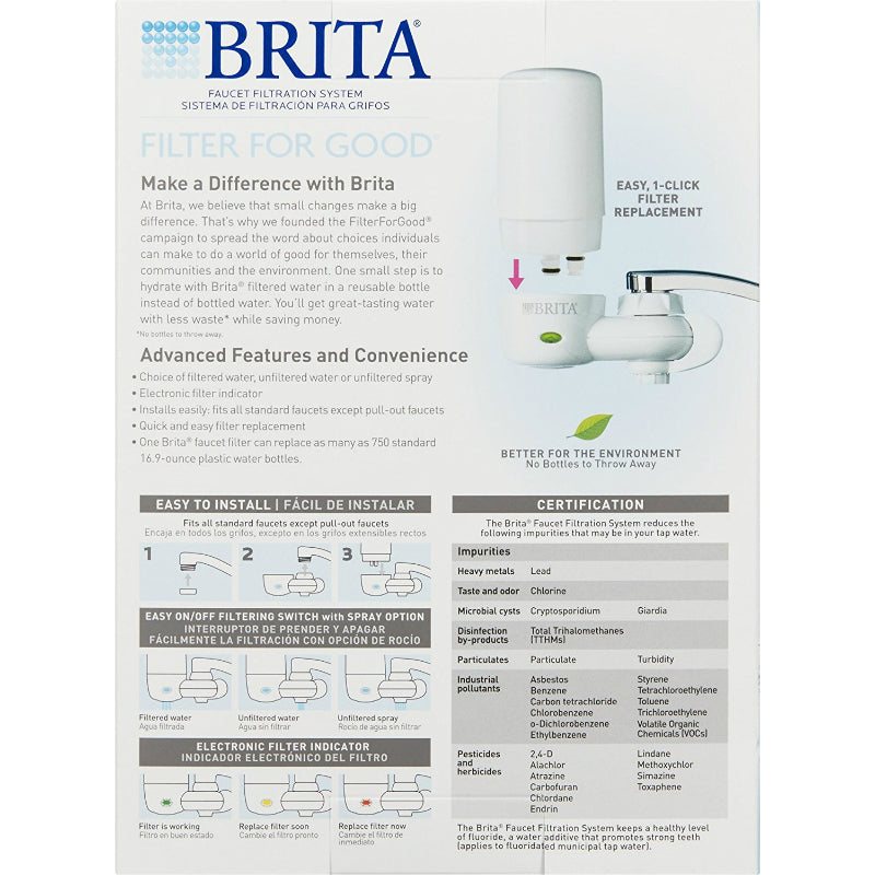 Brita® 42201 On Tap 2-Stage Faucet Filter System