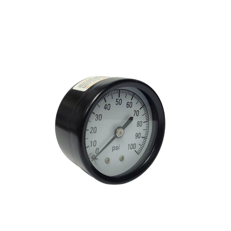 Water Source™ M1002-8B Pressure Gauge with 1/8" Back Connection, 100 PSI