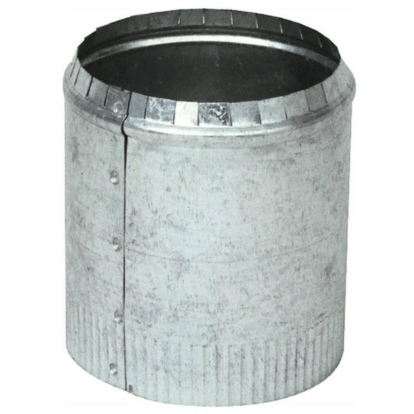Imperial GV0845 Crimped Round Top Collar, Galvanized, 28 Gauge, 7"