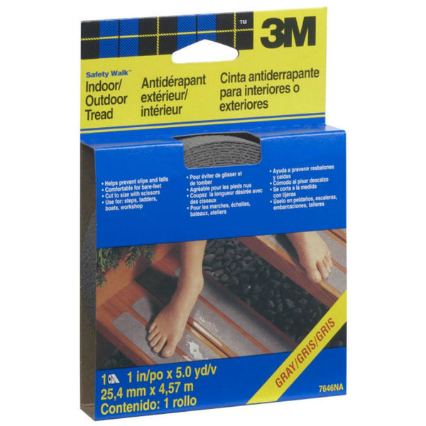 3M 7646 Safety-Walk Home & Recreation Tread, 1" x 180", Gray