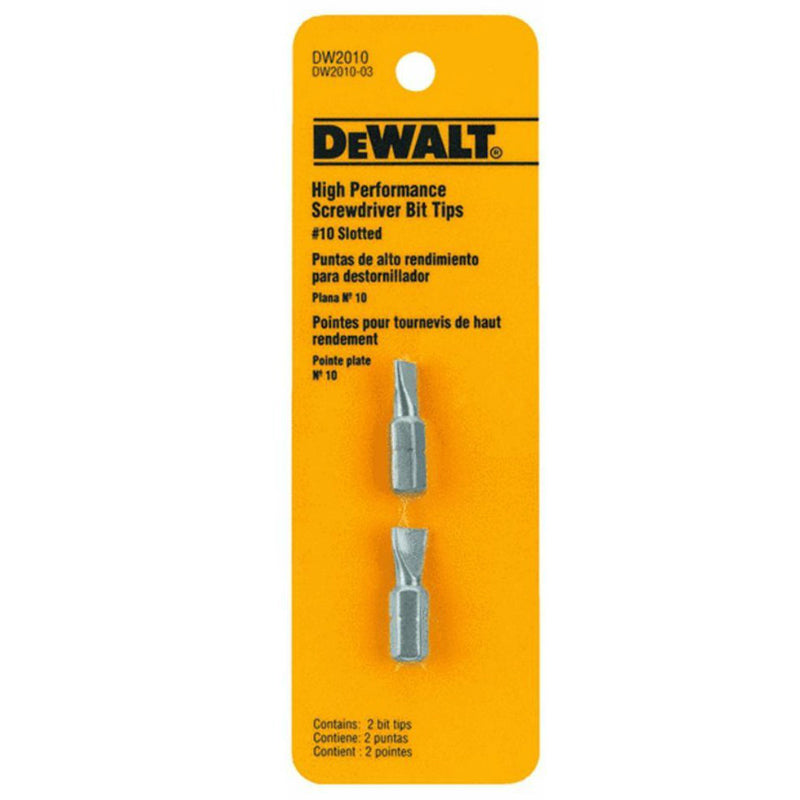 DeWalt® DW2010 High Performance Screwdriver Bit Tip, #10 Phillips, 1", 2-Pack