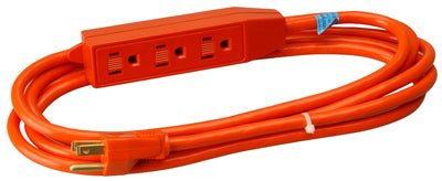 Master Electrician 04003ME 3-Outlet Extension Cord, 13 A, 3', Orange