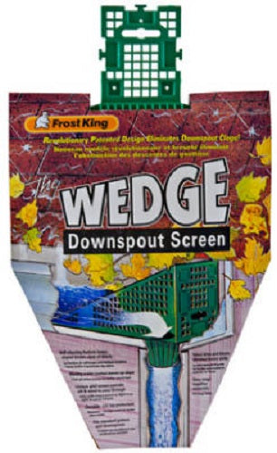 Frost King W103/12 Wedge Downspout Screen, Green