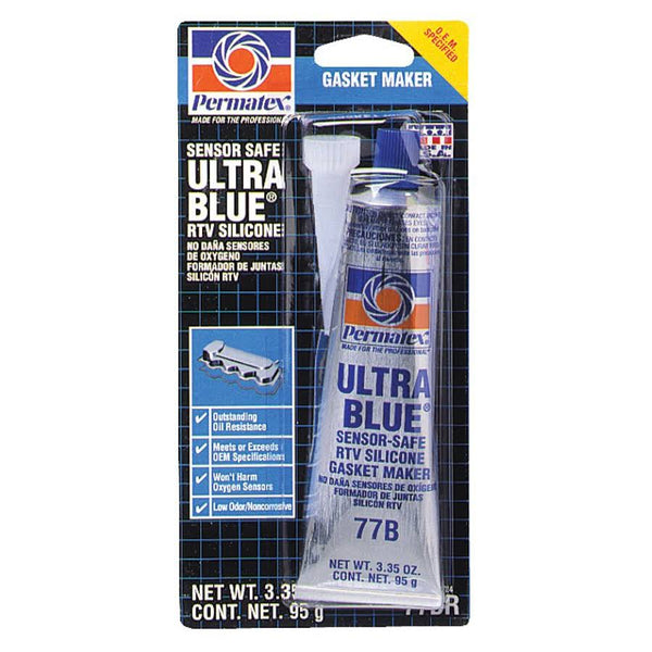 Permatex® 81724 Ultra Blue® Multipurpose RTV Silicone Gasket Maker, 3.35 Oz
