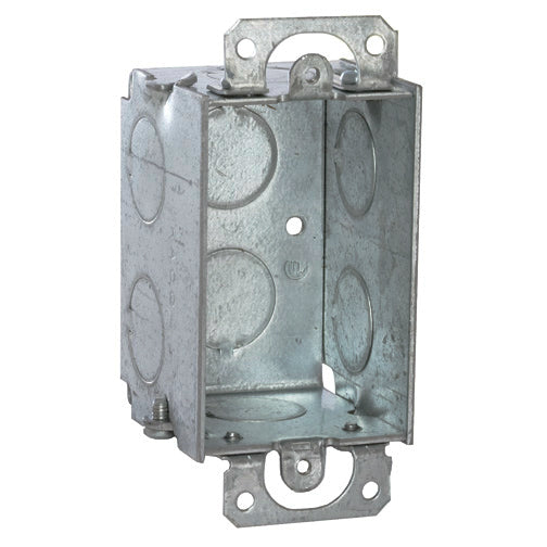 RACO 8420 Steel Gangable Switch Box, 3" x 2" Deep