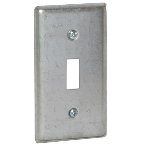 RACO® 865 Toggle Switch Steel Handy Box Cover, 2-5/16" x 4-3/16"