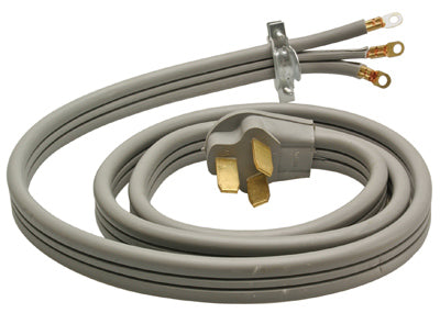 Master Electrician 09016ME Flat Range Cord, 6', 6/2 & 8/1 SRDT, Gray