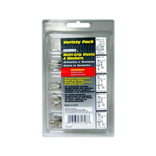 Surebonder® FPC92VP Multi Grip Variety Pack of Rivets & Washers