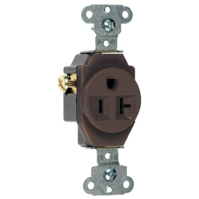 Pass & Seymour 5351CC8 Heavy-Duty Spec Grade Single Receptacles, 20A, 125V