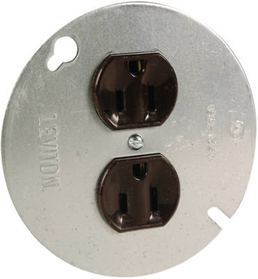 Pass & Seymour 4048CC4 Receptacle, 15A, 125V, Brown