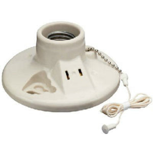 Pass & Seymour 9716 Incandescent Porcelain Lampholder, 250W, 15A, 125V
