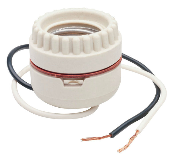 Pass & Seymour 8101CC10 Incandescent Medium Base Porcelain Lampholder