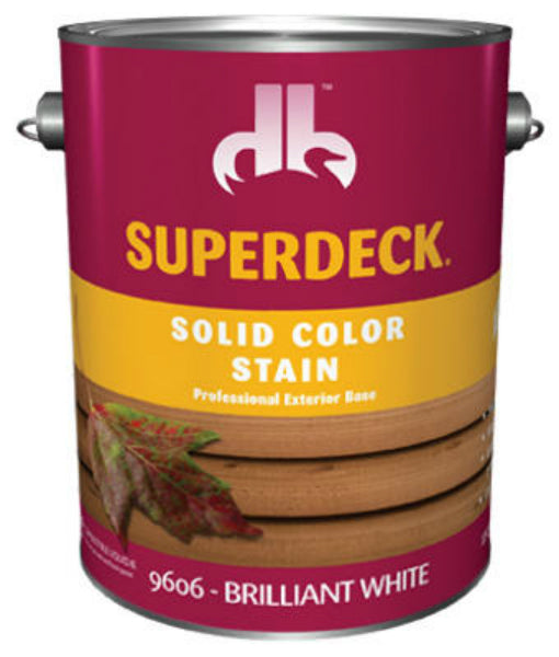 Superdeck® DB0096064-16 Solid Color Deck & Siding Stain, Brilliant White, 1 Gal