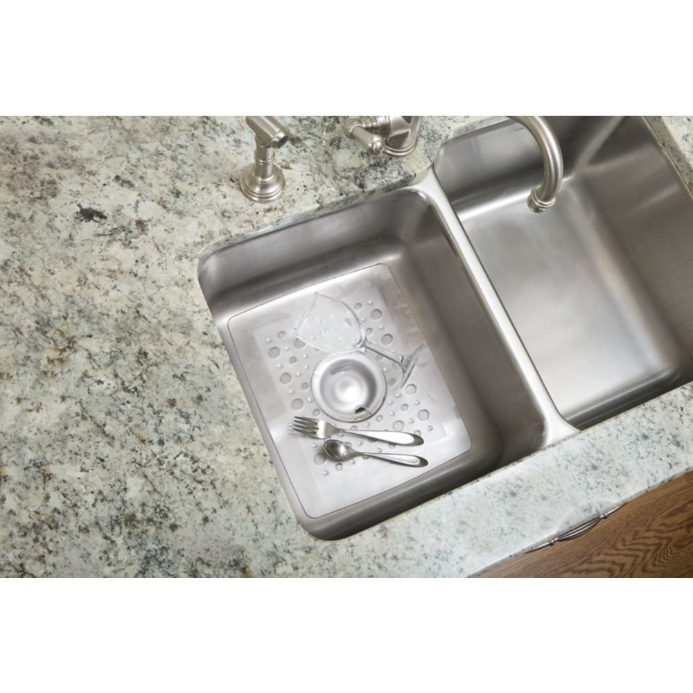 Inter Design 36800 Sinkworks Euro Regular Sink Mat, Large, Clear