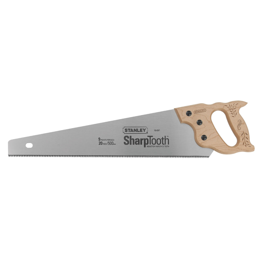 Stanley 15-087 Contractor Grade Heavy Duty SharpTooth Saw, 20" x 9 Point