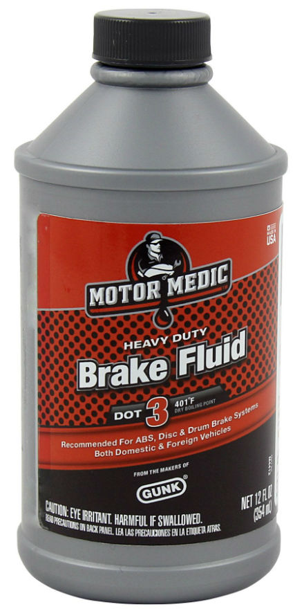 MotorMedic® M4434 Heavy Duty Brake Fluid, Dot-3, 1 Gallon