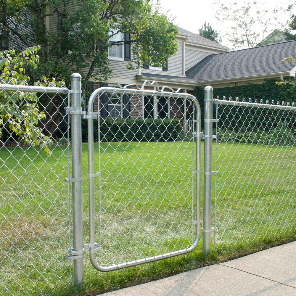 YardGard® 328302A Galvanized Steel Bent Frame Walk Fence Gate, 42" x 48"