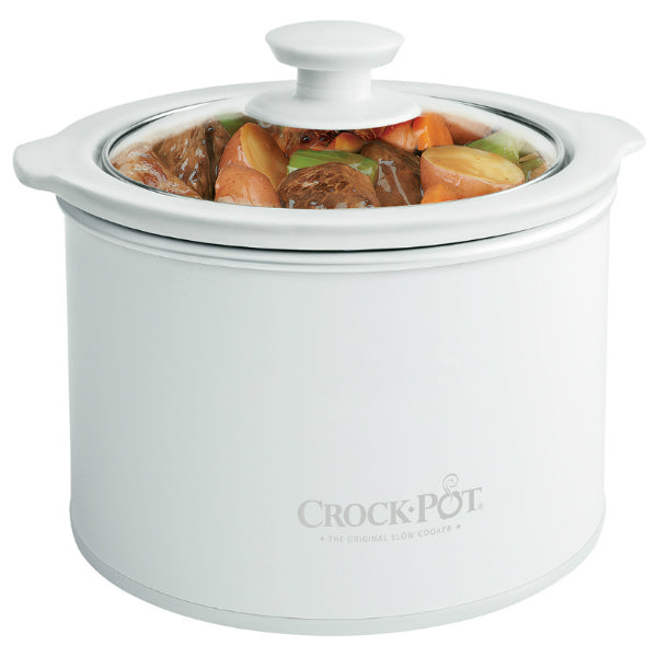 Crock-Pot® SCR151-WG-NP Slow Cooker with Glass Lid, 1.5 Qt, White