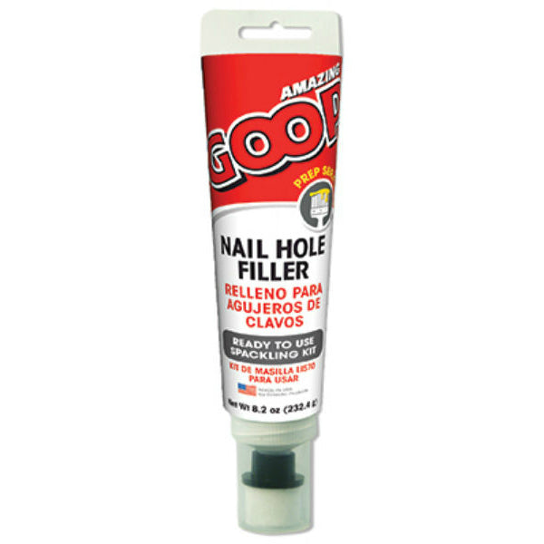Amazing GOOP® 310011 Nail Hole Filler Ready-To-Use Spackling Kit, 8.2 Oz