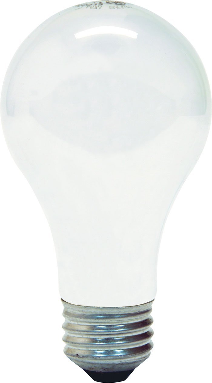 GE Lighting 41026 Medium Base A19 Incandescent Basic Bulb, Frosted, 60W, 4-Pack